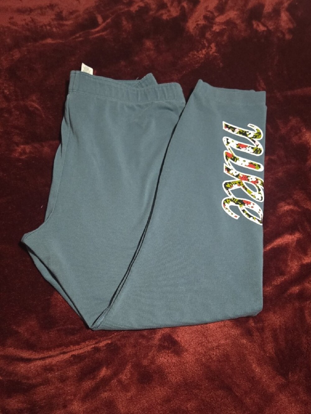Nike Teal Floral-Trim Women Set - Picture 2 of 7